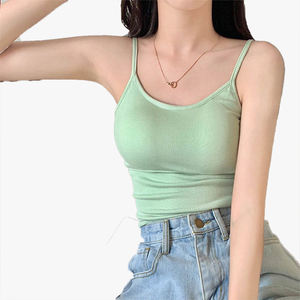 เสื้อกล้ามสตรีแบบมีฟองน้ำเสริมทรง สายเดี่ยว ทรงสปอร์ต โชว์หลัง สวยงาม เหมาะสำหรับใส่เป็นเสื้อซับใน ใส่เป็นเสื้อตัวใน ใส่เป็นเสื้อตัวนอก ทรงครอป - Product Image 2