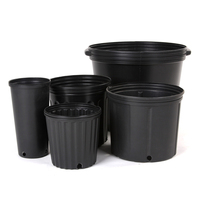 Pot Tanam 12L Ramah Lingkungan dengan Lubang Drainase untuk Penggunaan di Kebun Warna Hitam/Warna Kustom Pot Pembibitan Luar Ruangan yang Tahan Lama