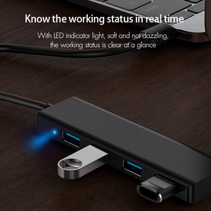 Mới đến 4 trong 1 cổng <span class=keywords><strong>USB</strong></span> Loại C HUB với <span class=keywords><strong>USB</strong></span> 3.0 2.0 4 cổng điện thoại Docking Station HUB Adapter cho máy tính xách tay máy tính bảng PC - Product Image 6