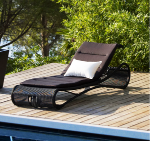 Modern Mail Order Hot Selling <strong>Cheap</strong> Outdoor S-shaped Adjustable Sunbed Stackable Chaise <strong>Sunlounge</strong> Chair Sunbathing Recliner Set - Product Image 5