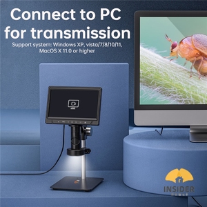 10 inch IPS màn hình 1600x 12MP tự động lấy nét ống kính máy ảnh kính hiển vi sinh học Video kính hiển vi kỹ thuật số máy ảnh với điều khiển từ xa - Product Image 3