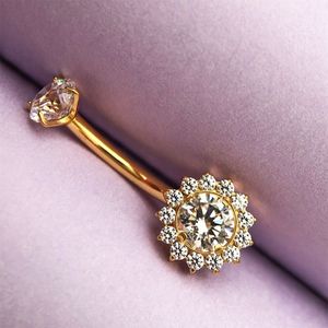 Anello da <span class=keywords><strong>ombelico</strong></span> in titanio con zirconi per bambini, personalizzato, alla moda, gioielli <span class=keywords><strong>piercing</strong></span>, fornitore di fabbrica - Product Image 3