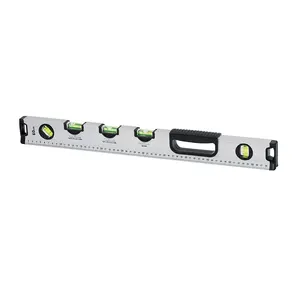 Spirit Level Tugas Berat dengan 5 Botol Profesional Aluminium Alloy Spirit Level untuk Pekerjaan Pipa