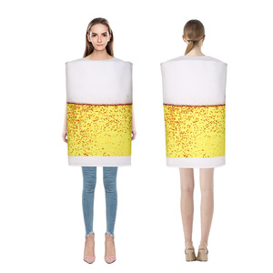 Disfraz de Jarra de Cerveza para Halloween, Fibra de Poliéster, Disfraz de Cosplay para Adultos, Ropa para Fiestas - Product Image 1