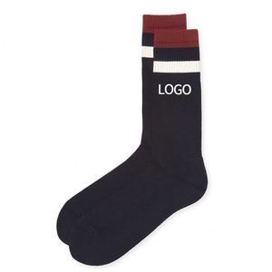 Calcetines Deportivos para Hombre de Alta Calidad al por Mayor, Estilo Crew, Antideslizantes, con Impresión Digital Personalizable en la Parte Inferior, para Primavera - Product Image 1