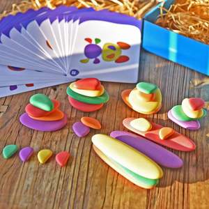 Juego de Bloques de Construcción de Madera con Piedras de Arcoíris Apilables para Bebés, Juguete Educativo de Apilamiento para Niños, Novedad 2026 - Product Image 4