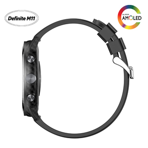นาฬิกาอัจฉริยะ Definite M11-303 GPS BT หน้าจอ AMOLED 1.5 นิ้ว กันน้ำ 3ATM แบตเตอรี่ 450mAh พร้อมไฟฉาย เครื่องวัดความสูง เข็มทิศ สีดำ - Product Image 6