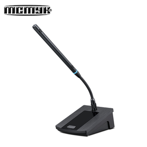 Microphone Col de Cygne Cardioïde Filaire 48V avec Connecteur XLR en Métal et Plastique pour Conférence, Réduction du Bruit, Discours de Bureau et Diffusion de Nouvelles - Product Image 1