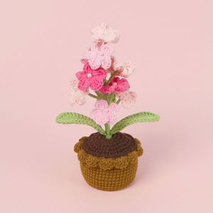 Decoración de Mesa, Maceta de Flores Tejida a Mano con Ganchillo, Regalo para el Día de la Madre o Navidad - Product Image 2