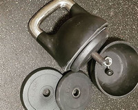 Kettlebell en acier réglable avec logo personnalisé pour compétition de remise en forme produit OEM