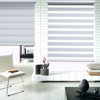 Store zébré motorisé intelligent sur mesure, WiFi Tuya Zigbee, commande à distance par application, minuterie, batterie rechargeable, sans câblage, pour la maison et le bureau