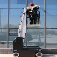 Échelle électrique portable haut de gamme à mât unique, élévateur électrique en aluminium 250 kg pour toiture 8 m