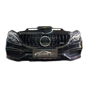 Pour Mercedes-Benz C63 <span class=keywords><strong>C63S</strong></span> AMG W205 – Ensemble de pare-chocs avant avec calandre et radiateur à visser, remplacement avec vis, ajustement universel - Product Image 3