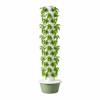 Tour hydroponique NFT à 13 étages, système de culture verticale pour 52 plantes avec pompe et minuterie pour l'agriculture intérieure avancée