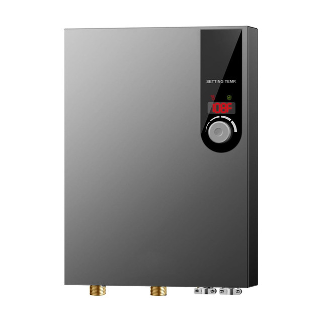 Electric Tankless Water Heater, 18kW 240V on Demand Instant Endless Water Heater with LED Temperature Display