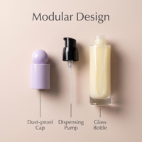 Flacone Spray Vuoto in Vetro per Profumo da Donna, Elegante, Rotondo, da 30ml, 50ml, 100ml, con Confezione Scatola - Vendita all'Ingrosso