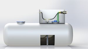 Benzin istasyonları ve dizel hafif yağ makineleri için 1 yıllık plastik cam <span class=keywords><strong>tank</strong></span>ı kaçak algılama sistemi - Product Image 3
