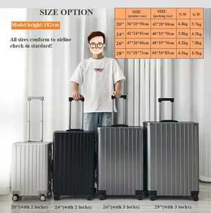 Nuovo design in alluminio Trolley valigia a mano tutto in alluminio su ruote viaggio bagagli 20 pollici valigia <span class=keywords><strong>cabina</strong></span> bagagli - Product Image 6