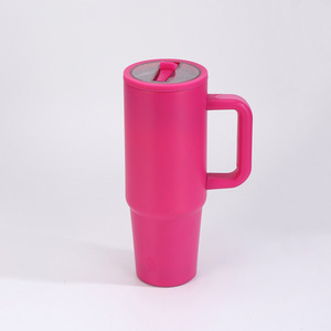 แก้วน้ำเก็บความเย็นขนาด 30 ออนซ์ พร้อมหลอดดูด ปราศจากสาร BPA ฉนวนสุญญากาศ พร้อมหูจับ แก้วน้ำสแตนเลสแบบกำหนดเองได้ - Product Image 4