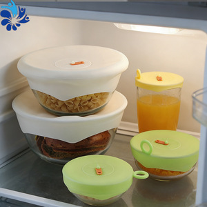 ชุดฝาปิดซิลิโคนสำหรับเก็บอาหาร Jiasile 3 ชิ้น แบบหนีบ ปิดผนึกแน่นสนิท สำหรับภาชนะครัวทรงกลม - Product Image 3