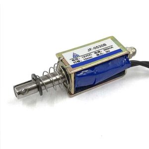 Solénoïde micro DC JF-0530B 12VDC, course de 10 mm, type push-pull, électrovanne avec ressort - Product Image 3