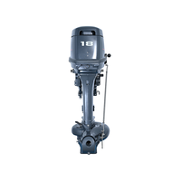 Motor tempel 2 tak 22.1KW 30HP 496cc poros pendek 424mm bertenaga dengan sistem pendingin air untuk perahu karet