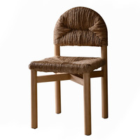 Chaise en bois massif Dreamhause, vente chaude, mobilier de maison, chaise de balcon, hôtel, restaurant, chaise de salle à manger, chaise en bois rétro simple, designer