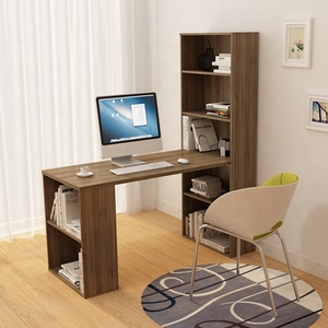 GCON Light Luxury Modern Home Escritorio de computadora en forma de <span class=keywords><strong>L</strong></span> con estantes de almacenamiento reversibles Escritorio de esquina Mesa de estudio de escritura - Product Image 1
