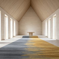Tapis mural jacquard 4m en tissu, dos en nylon, ignifuge, pour grands projets et salles de banquet - Vente en gros