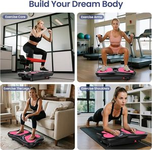 Nueva máquina de ejercicio de placa de vibración con plataforma de vibración de cuerpo completo de control remoto para principiantes y recuperación Fitness general - Product Image 6
