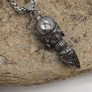 Collier pendentif en acier inoxydable de style punk, marteau de Thor des Avengers, vente en gros de bijoux - Product Image 4