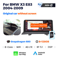 ID8 10.25'' Android 13 CAR VIDEO pour Bmw X3 E83 Sans écran 2004-2009 Stéréo Car-play Commande vocale Radio