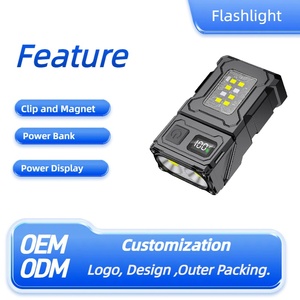 Led ngoài trời Cắm trại đa công cụ EDC USB sạc Keychain ánh sáng túi nhỏ nhỏ Đèn pin gấp góc - Product Image 2