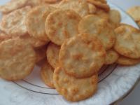 Craquelé de riz doux croustillant de riz au jasmin, Biscuits de saveur de riz rôti naturel