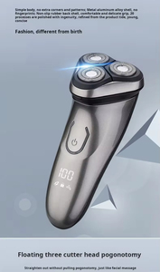 Rasoir électrique pour homme à triple lame, pour le corps entier, les pattes et la barbe, étanche IPx4, recharge USB - Product Image 5