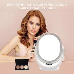 Xách tay USB máy tính để bàn mini bảng fan hâm mộ với LED Vanity gương xoay vẻ đẹp đa chức năng gương Fan ký túc xá hộ gia đình sử dụng - Product Image 6