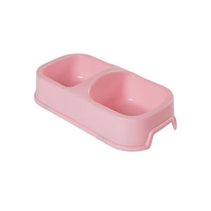 बिल्लियों और छोटे कुत्तों के लिए पर्यावरण के अनुकूल सस्ते दोहरे पारदर्शी प्लास्टिक का कटोरा - Product Image 1