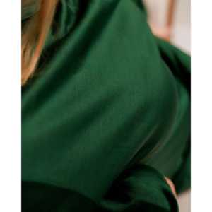 Ensemble de robe longue en laine personnalisable Heyfoo, fil écossais respirant, imprimé animal, chemise de nuit, loisirs d'hiver, approvisionnement ODM - Product Image 3