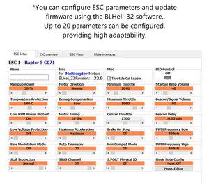 Controlador Electrónico de Velocidad (ESC) Ligero y Estable sin Escobillas 20A 30A 40A 50A, Piezas de Repuesto para Motores sin Escobillas de Drones FPV - Product Image 6