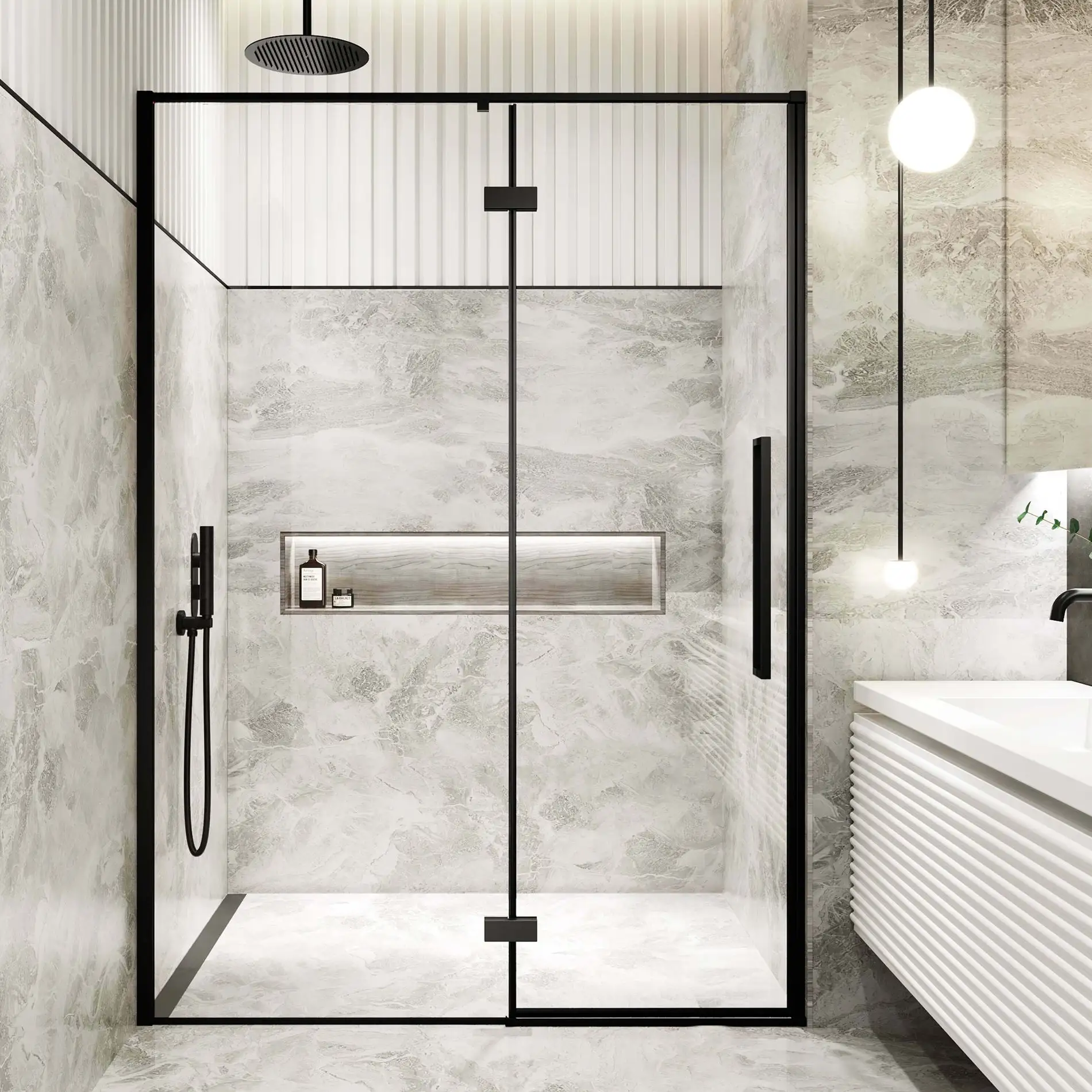 Prima özelleştirilmiş basit tasarım duş kapısı ücretsiz örnek ev kullanımı