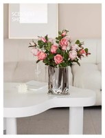 Bouquets de roses artificielles faits à la main en gros, durables et imperméables, pour la Saint-Valentin, Pâques et la décoration de table
