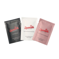 Sacs en mylar pour graines de 1 g, impression personnalisée, noir mat, anti-odeur, refermable, fermeture éclair, petit emballage, 3 côtés thermosoudés, pochette plate en feuille