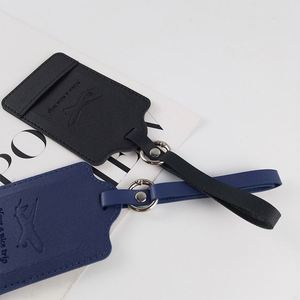 Portable Travel Accessories Name <b>ID</b> Address <b>Tag</b> Personalized Luggage <b>Tag</b> PU Leather Suitcase Luggage <b>Tag</b> - Product Image 5