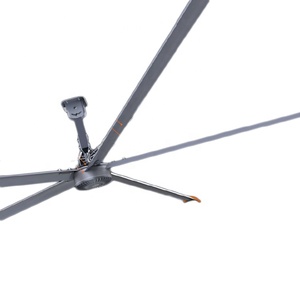 Ventilateur de plafond industriel HVLS à faible bruit et grand volume pour entrepôt et usine, moteur PMSM IE5, 24 pieds (7,3 m), pour refroidissement et ventilation, économie d'énergie - Product Image 1