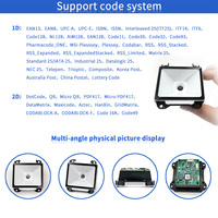 ECodeSky EMT8051B 2D QR 1D Motor de escaneo de código de barras USB TTL Escáner de código de barras Módulo lector de código QR