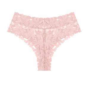 Culotte <span class=keywords><strong>string</strong></span> en dentelle florale taille mi-haute pour femmes européennes et américaines - Sexy, respirante et confortable - Product Image 5