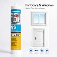 Sellador de Silicona Neutro Antimoho para Cocina y Baño, Sellador Impermeable para Fregaderos, Pegamento para Vidrio, Suministro Directo de Fábrica NS