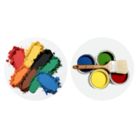 Poudre en oxyde de fer, pigment orange pour peinture, 12 ml