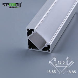 Profilé LED en aluminium pour bande lumineuse, profilé d'angle extrudé pour carrelage, bande de lumière LED en forme de canal - Product Image 6
