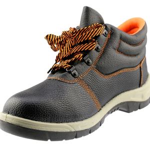 Chaussures de sécurité électriques pour hommes, souliers de sécurité avec bout en acier amovible, en cuir gaufré, Anti-smash, bout en acier - Product Image 1